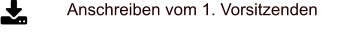 Anschreiben vom 1. Vorsitzenden