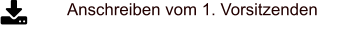 Anschreiben vom 1. Vorsitzenden